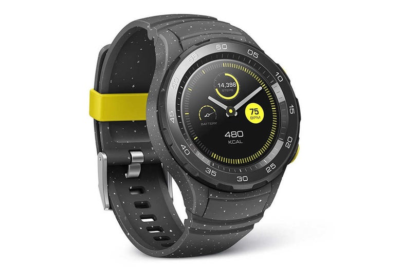 Black Huawei sport watch.